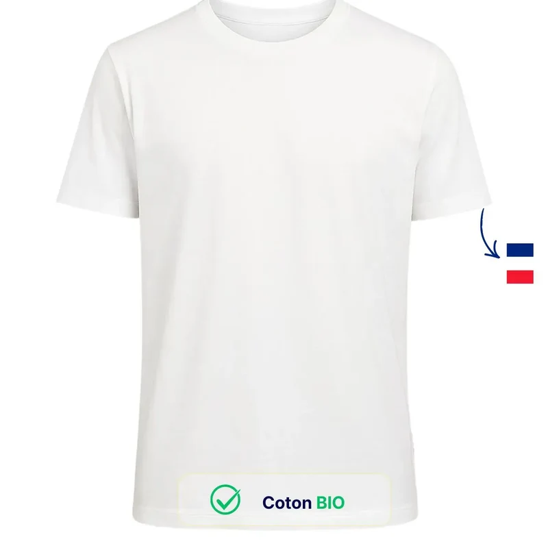 T-shirt Homme Blanc | Coton Bio