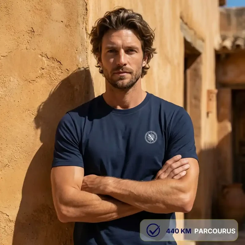 T-shirt Homme Bleu | Rose des vents
