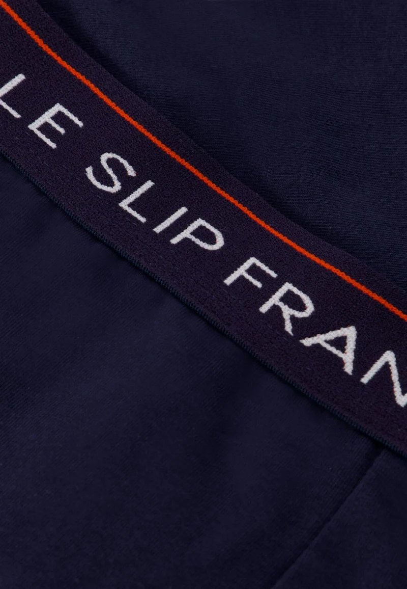 Lot de 2 slips en coton - Slips Bleu Marine Rouge