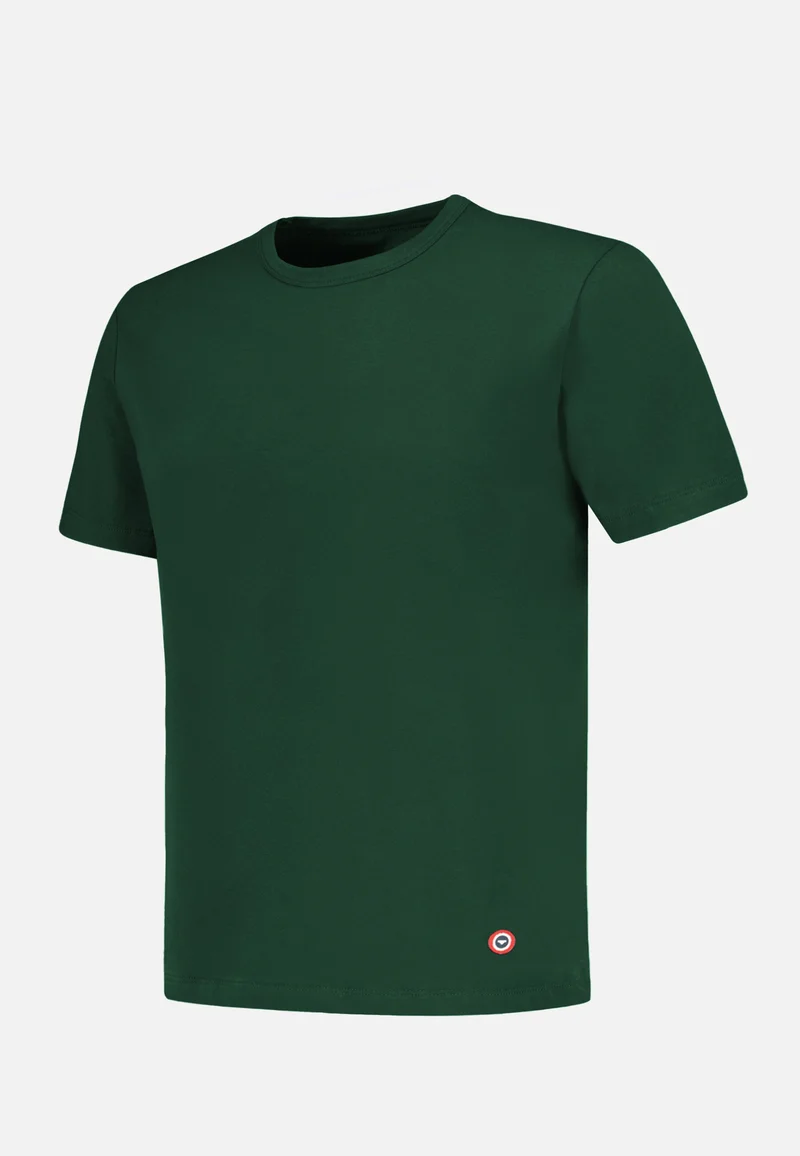 T-shirt à manches courtes vert en coton - Formidable Vert Forêt