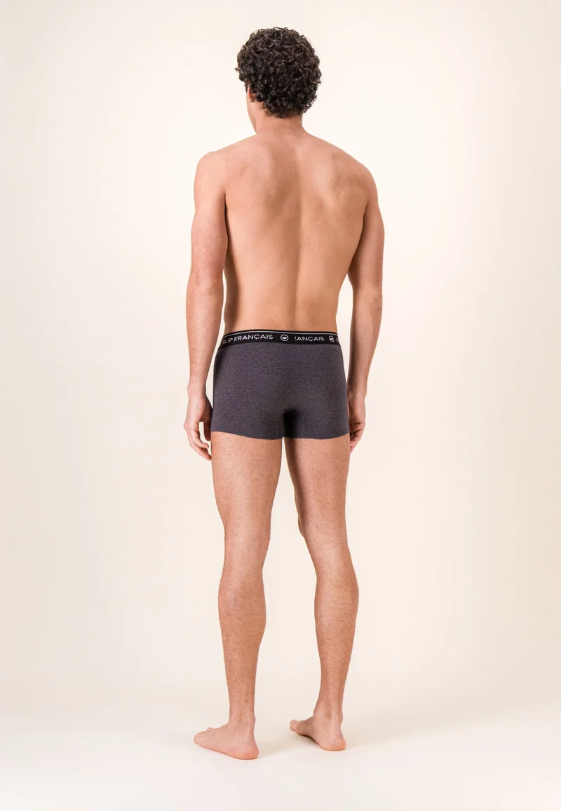 Lot de 5 boxers en coton - Boxers Entrelacés Jaune Anis Vert Forêt Vert Sauge Anthracite Noir