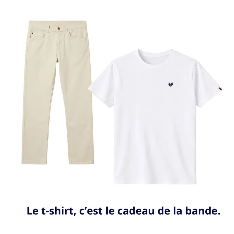 Jean français beige