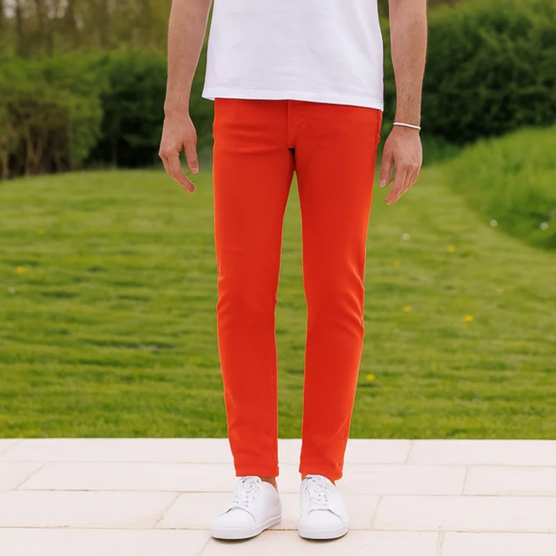 Jean français Orange