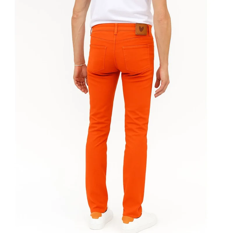 Jean français Orange