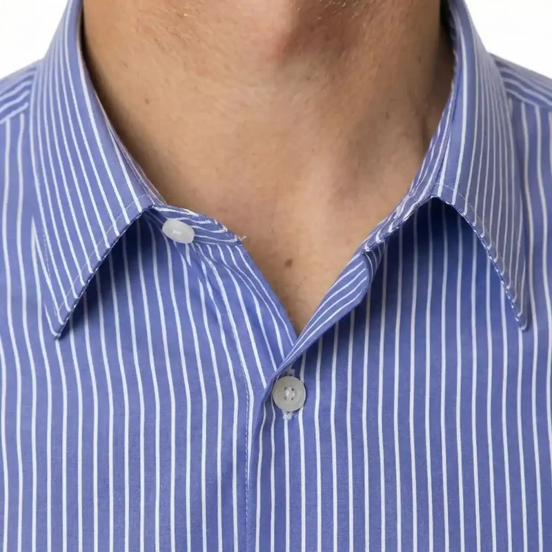 Chemise rayures fines 100% coton col classique