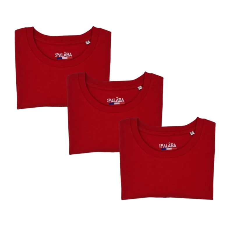 Lot de 3 t shirt rouge