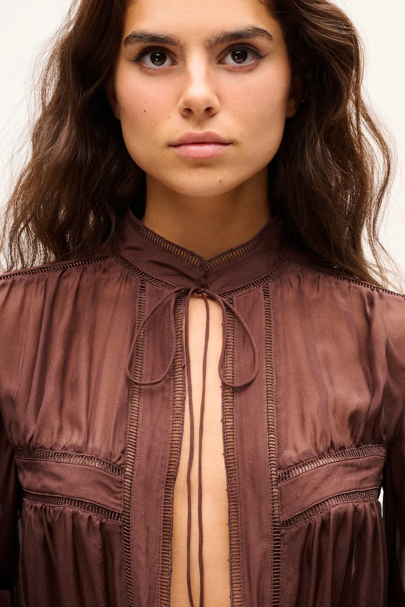 CHEMISE BLACK FEVER CHOCOLATE
