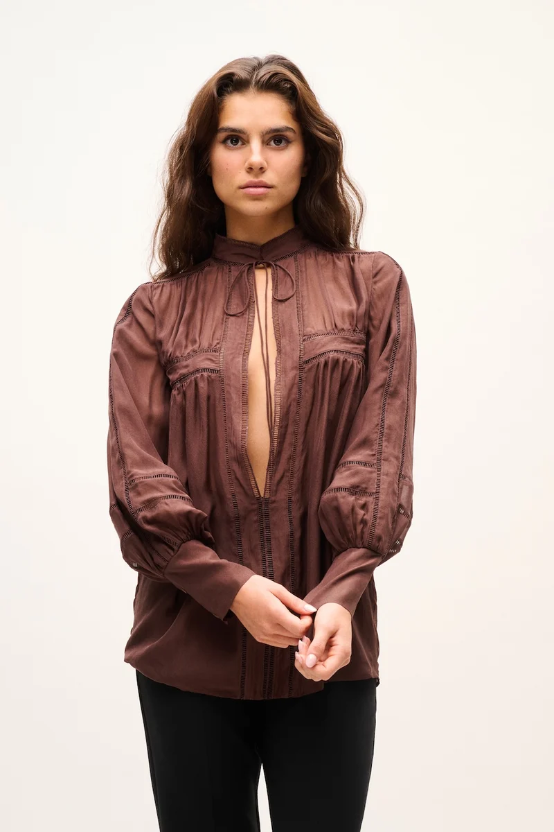 CHEMISE BLACK FEVER CHOCOLATE