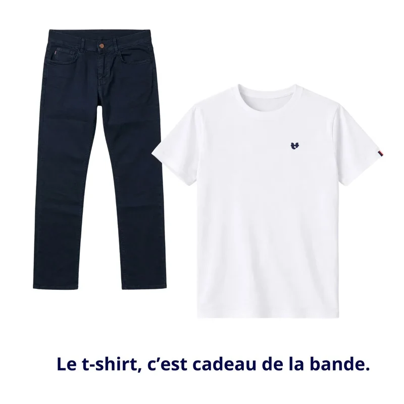 Jean bleu nuit homme | Coupe droite