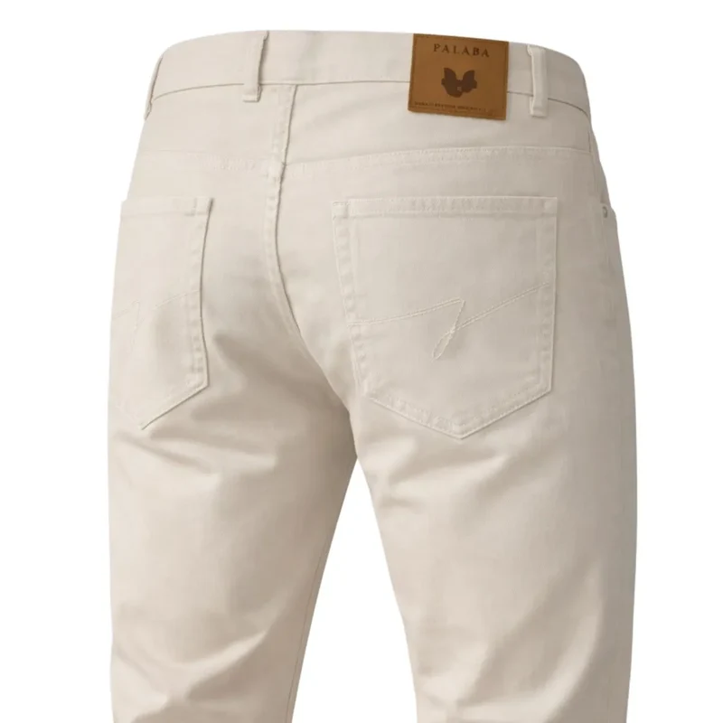 Jean beige homme | Coupe droite