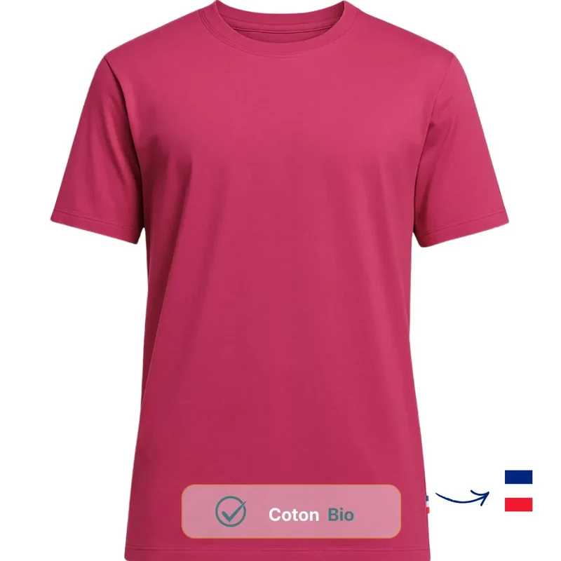 T-shirt manche courte Rose Fuchsia