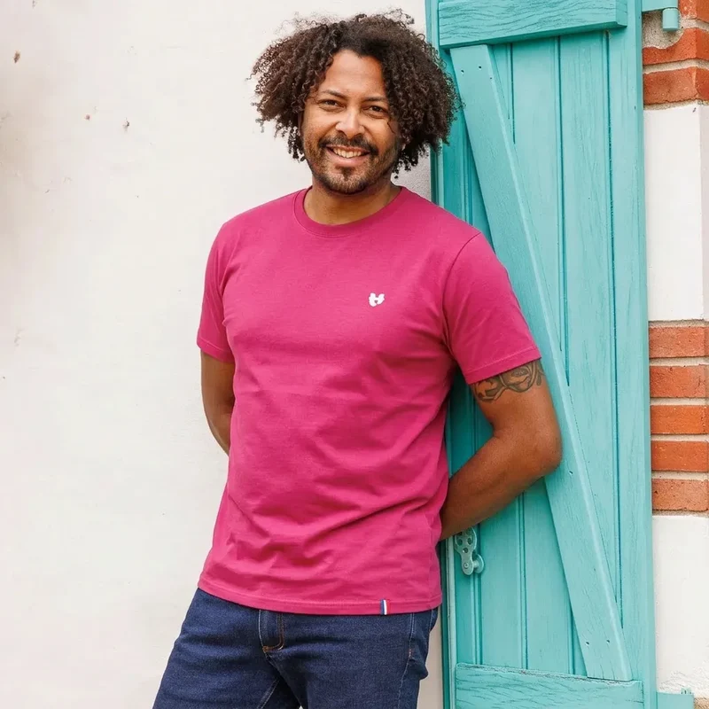 T-shirt Rose Fuchsia en coton biologique