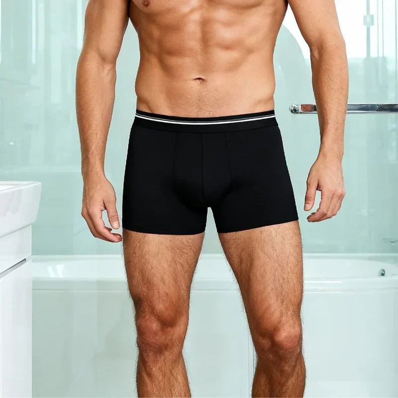 Lot 3 boxers coton noir