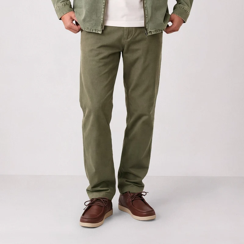 Chino coton stretch coupe droite gris taupe 751 SBPLAY