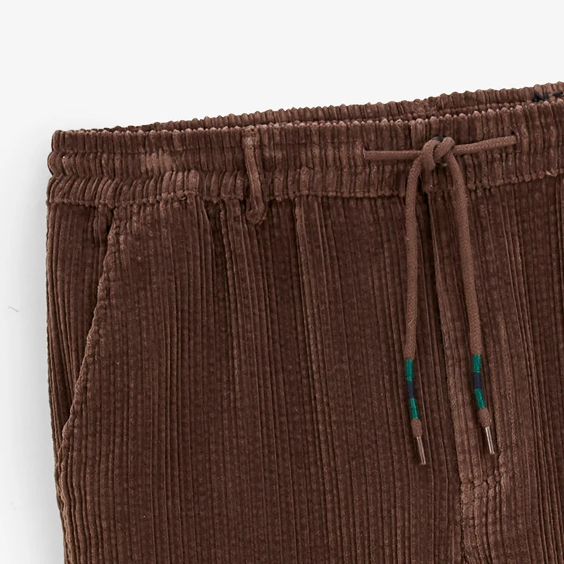 Pantalon velours côtelé stretch marron 557