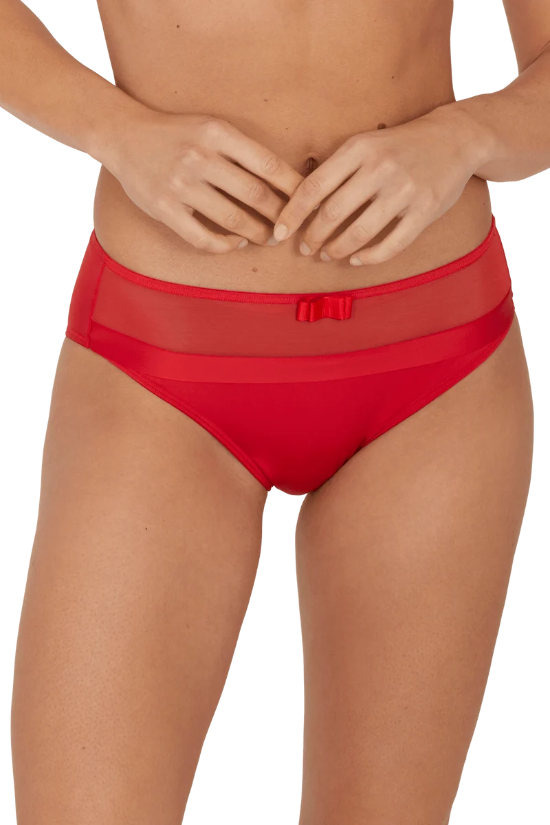 Slip Tulle Design - Rouge ardent