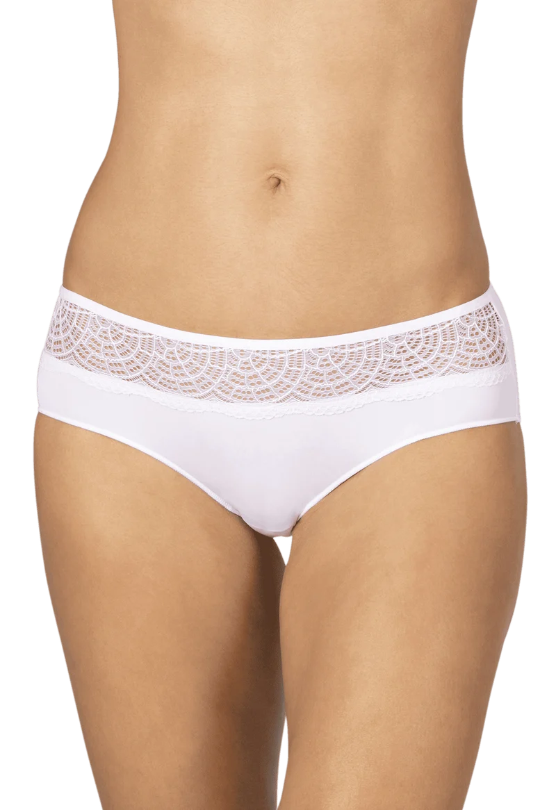 Lot de 3 Slips - Trio Dentelle Micro - Blanc