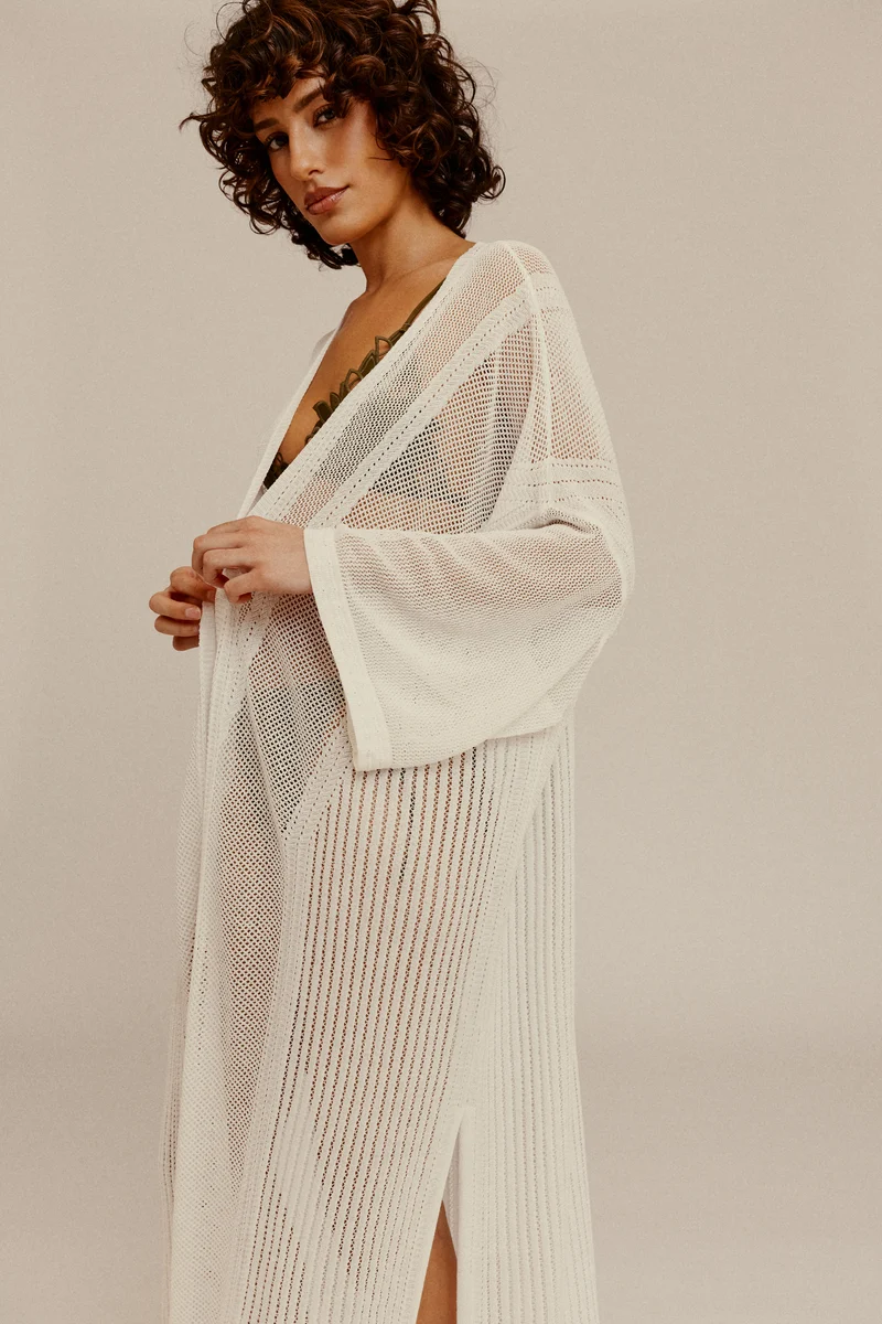 KIMONO SANDWALK BLANC