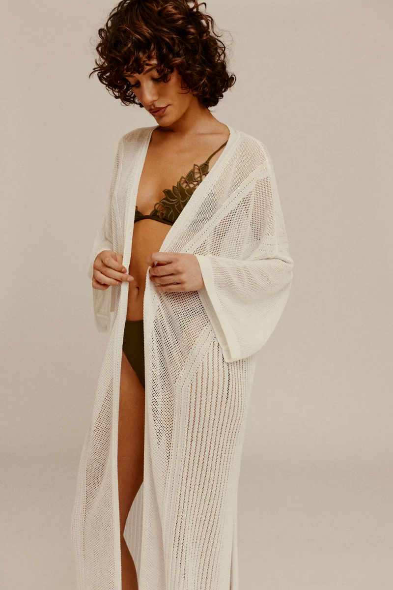 KIMONO SANDWALK BLANC