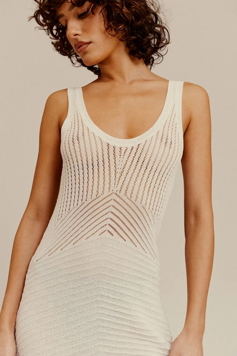 ROBE SANDWALK BLANC