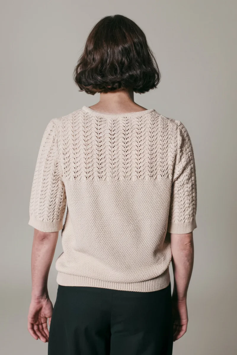 LIZ Lace Top in Organic Cotton - Off-White
