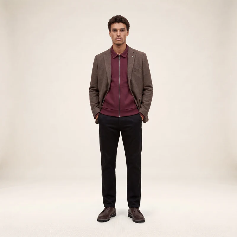 Blazer 100% laine marron Henri