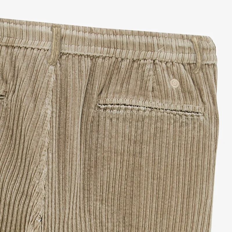 Pantalon velours côtelé stretch beige 557