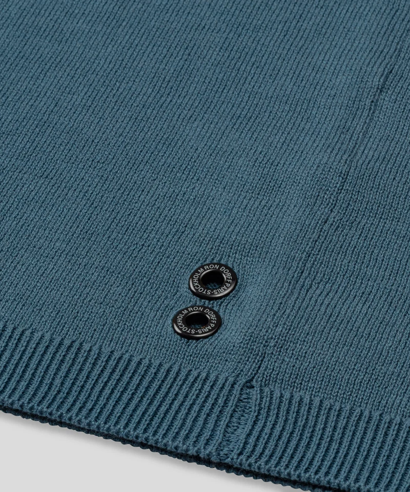 Cotton-Silk Shirt: Baltic Blue