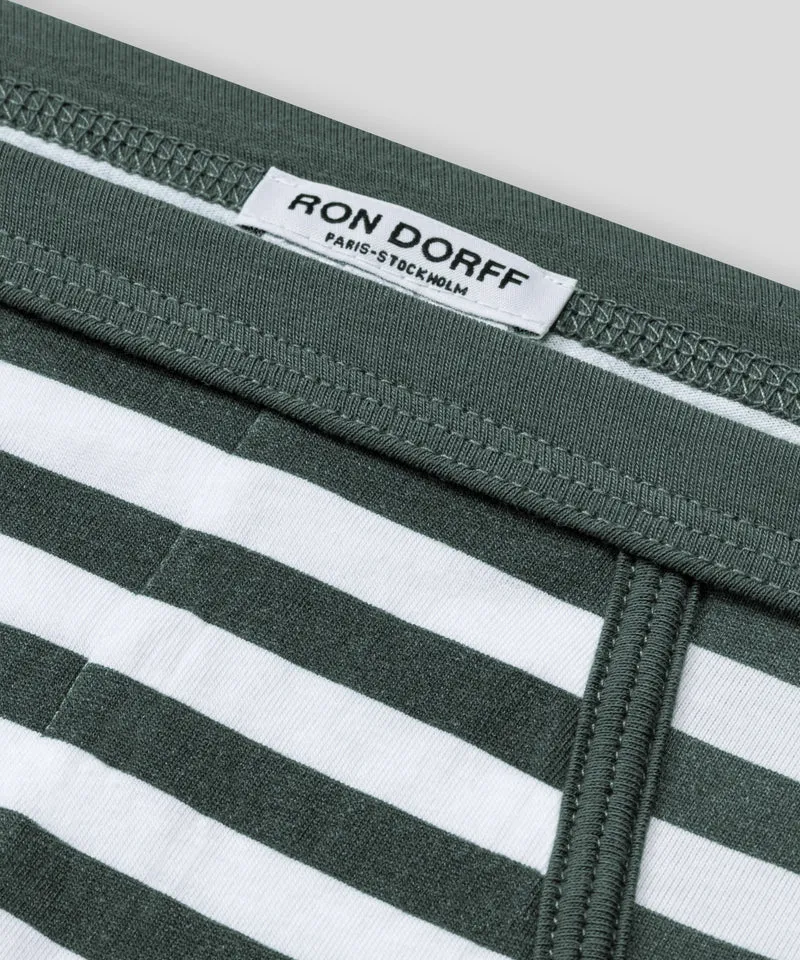 Y-Front Briefs: Balsam Green/White