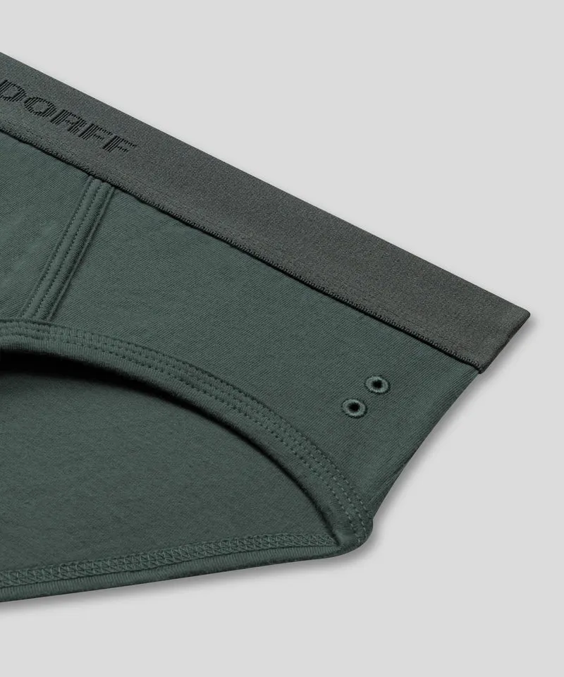 RON DORFF Y-Front Briefs: Balsam Green
