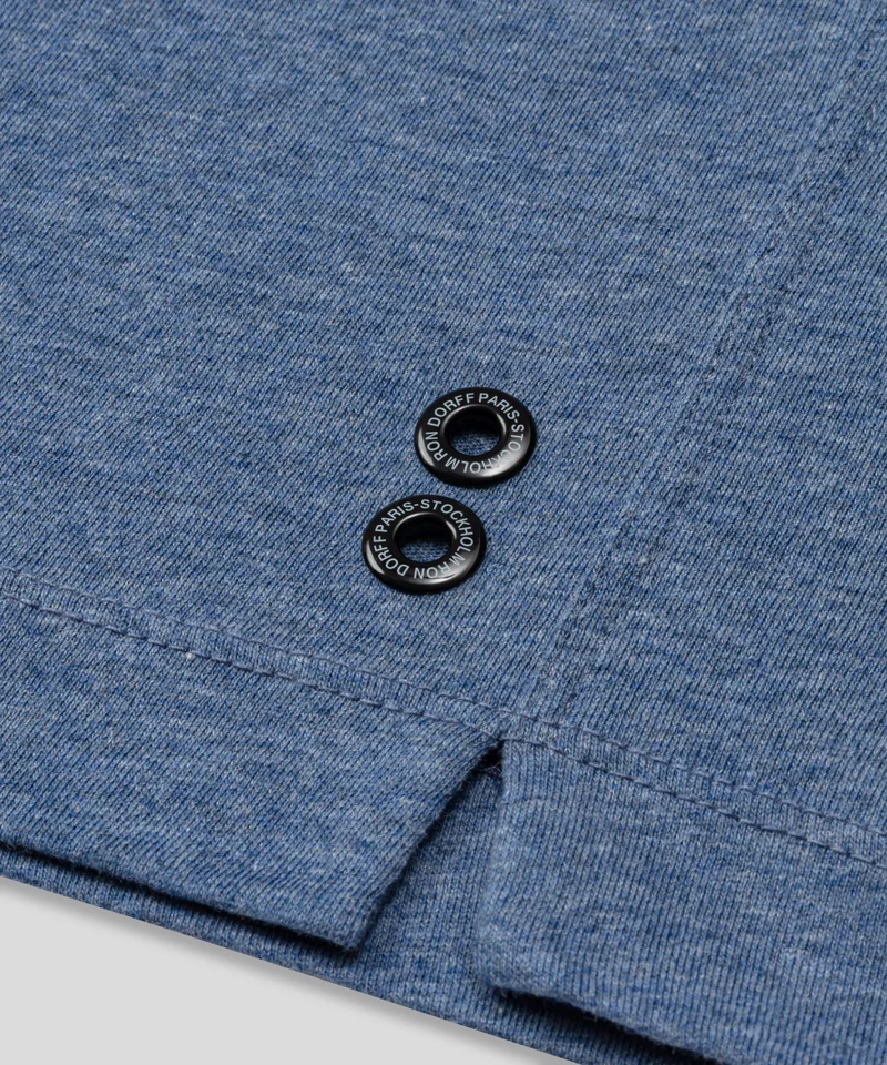 Cotton Home Shorts: Blue Melange
