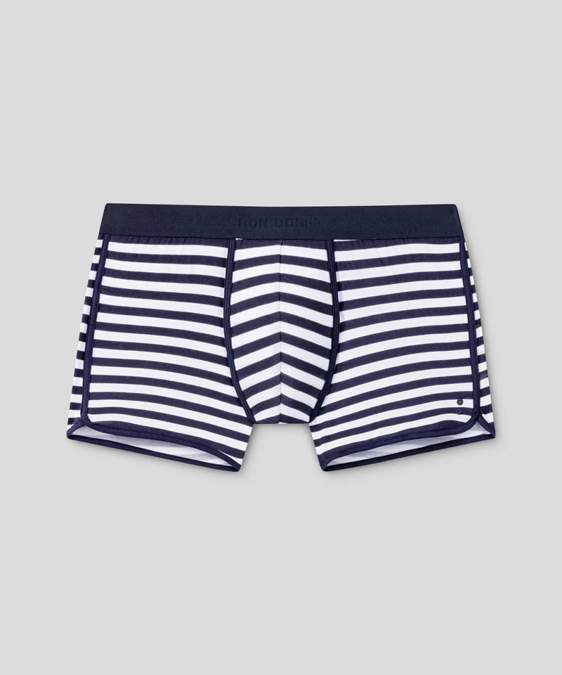 Marathon Boxer Briefs: Navy/White