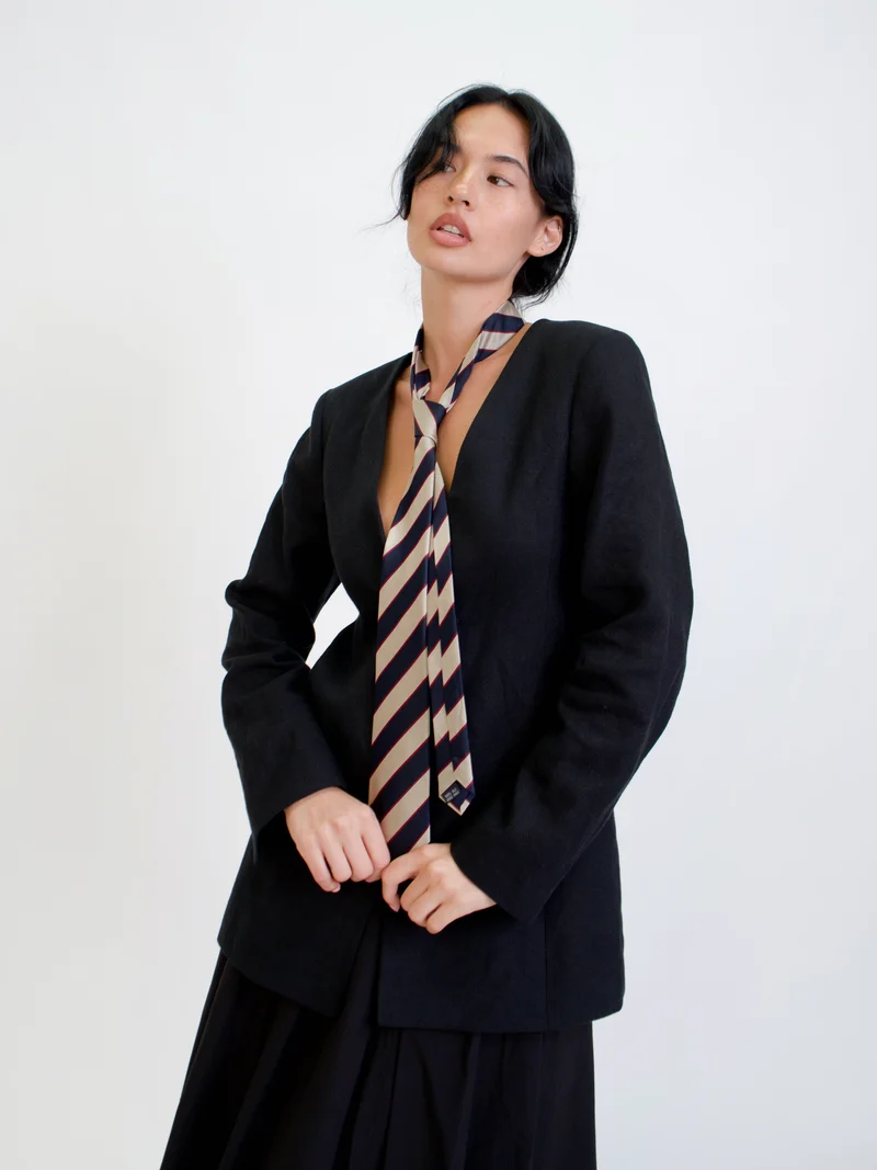 Striped Silk Tie