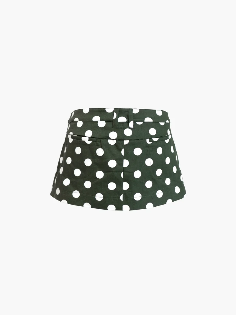Button Mini Skirt
