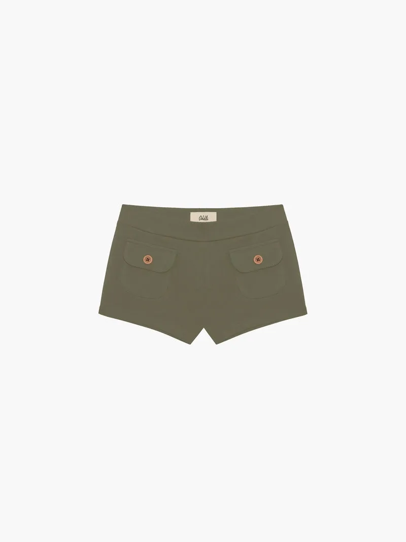 Button Mini Shorts