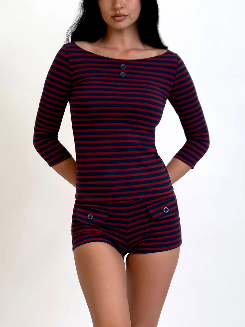 Button Mini Shorts