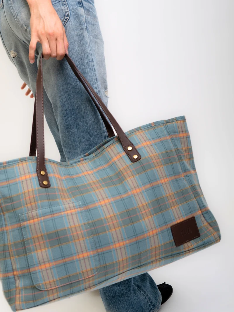 Large Plaid Bag