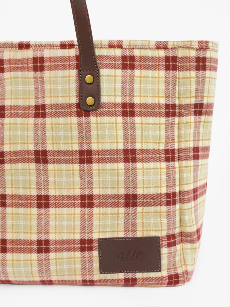 Large Plaid Bag
