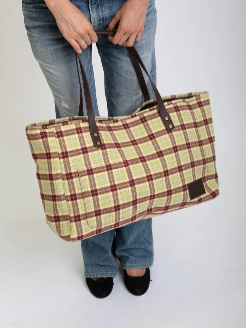 Large Plaid Bag