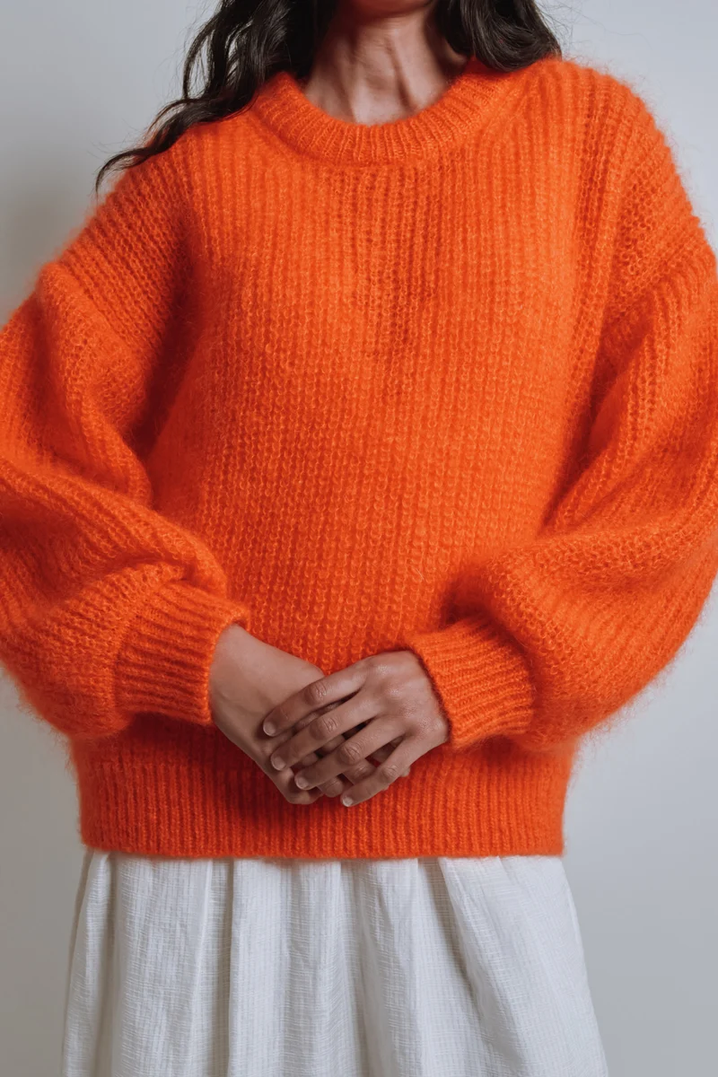 LUCIE Mohair Sweater by Marie Courroy x L'Envers - Orange