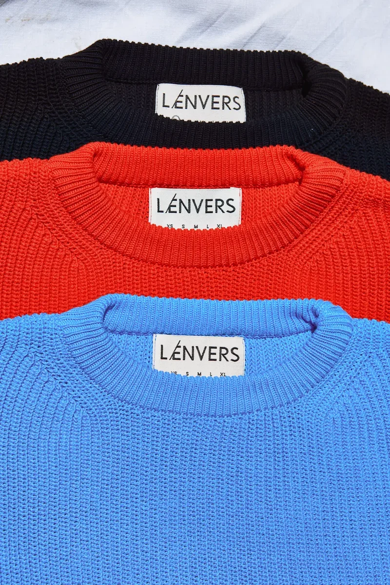 CLEMENTINE Batwing Sweater in Organic Cotton - Red
