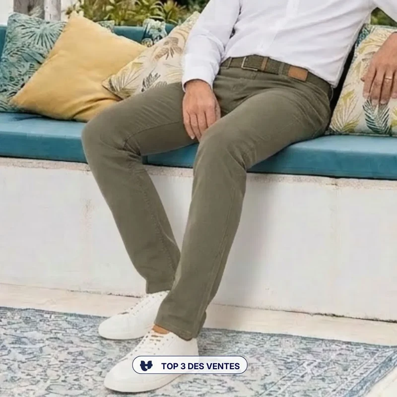 Jean français Homme Kaki
