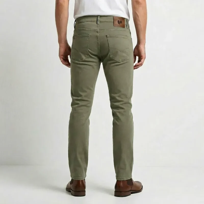 Jean français Homme Kaki