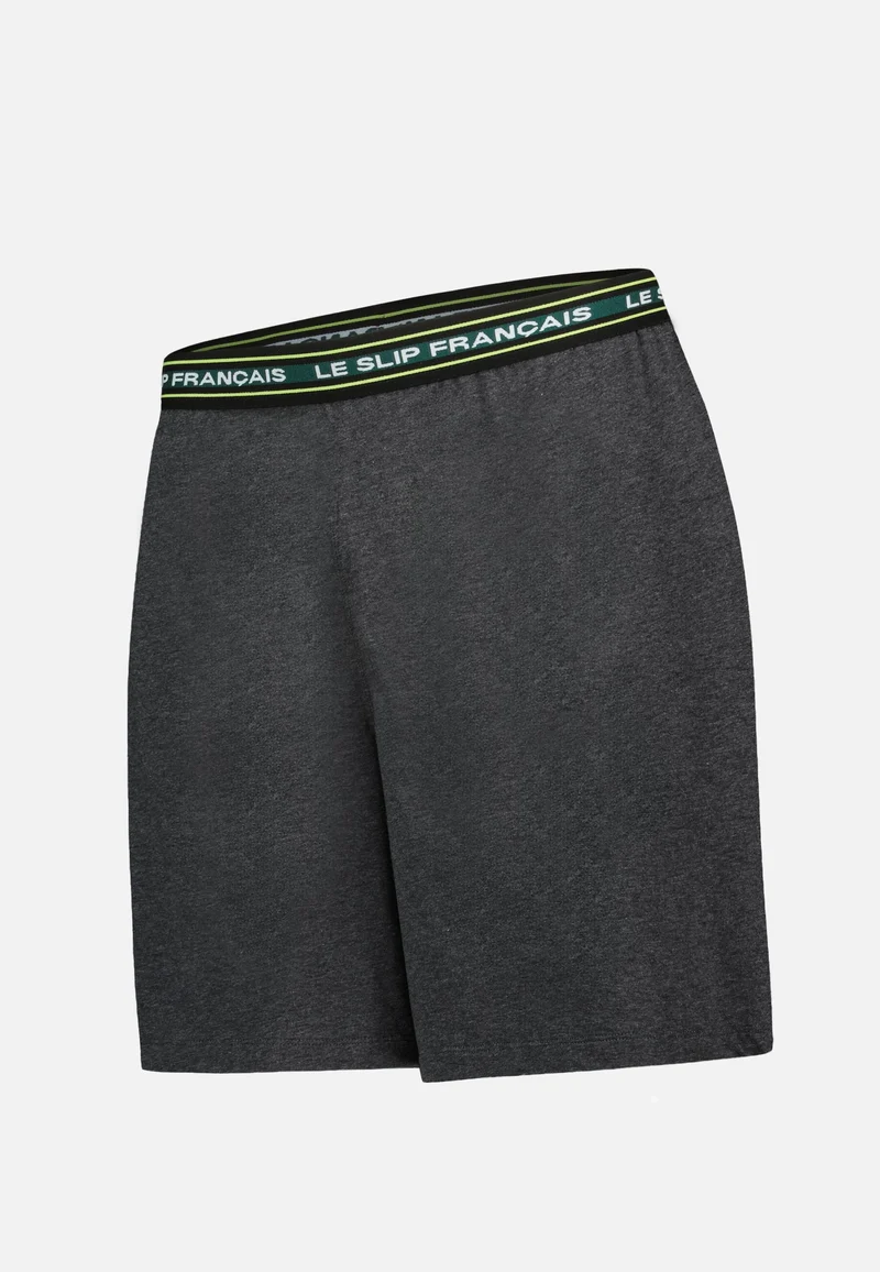 Bas de pyjama court gris en coton - Invincible Gris Anthracite