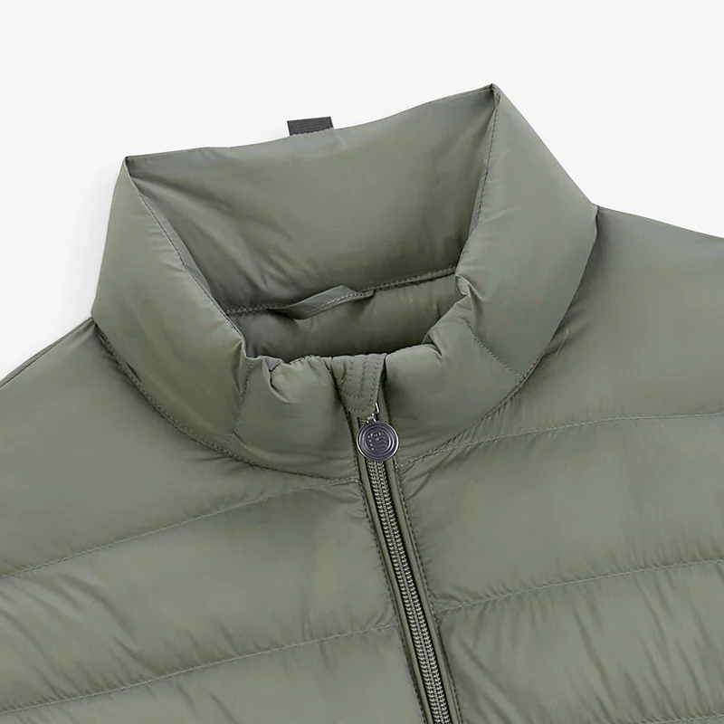 Doudoune légère manches longues marron taupe Piumino