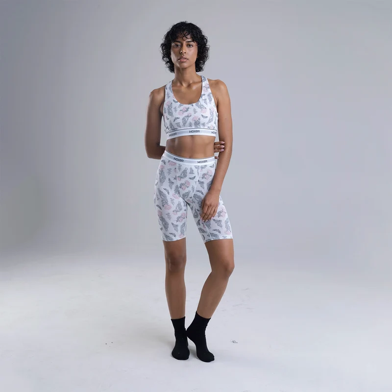 Biker High Waisted Botanical Bones
