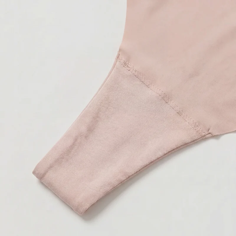 Microfiber Seamless Tanga | Beige
