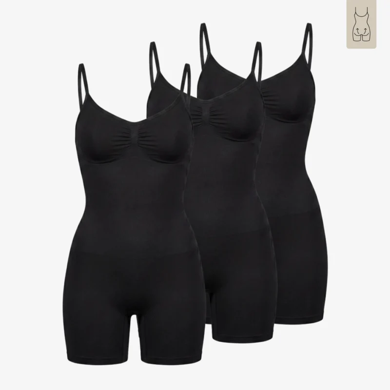 Shaping Bodysuit mit Po-Push-up | Schwarz