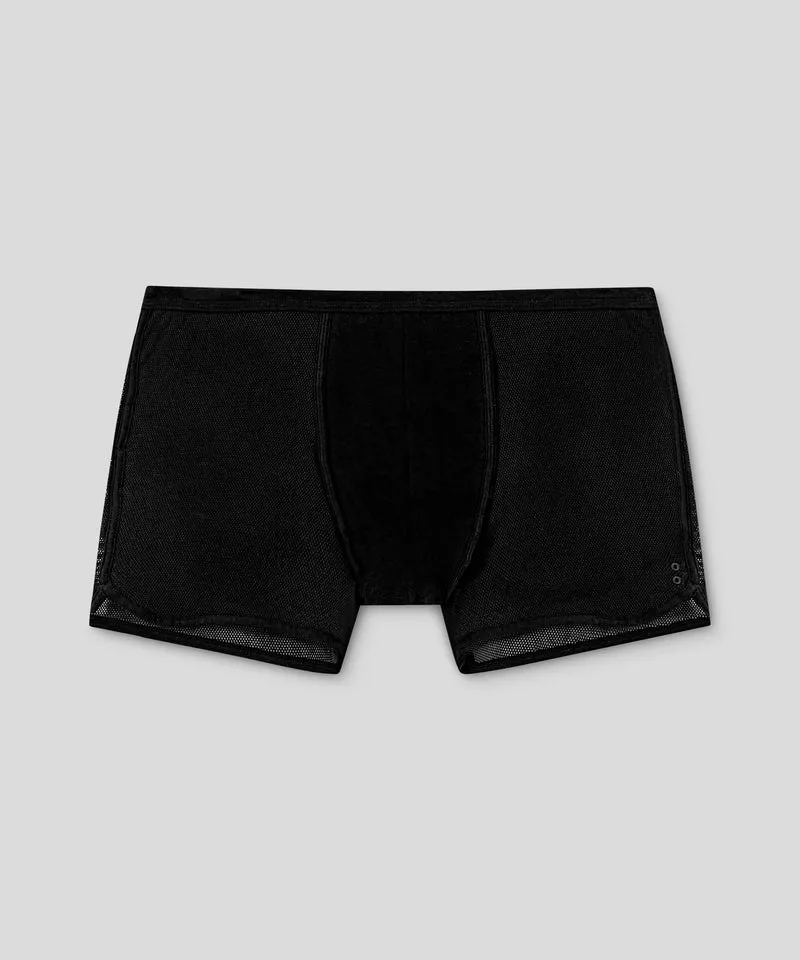 Mesh Marathon Boxer Briefs: Black