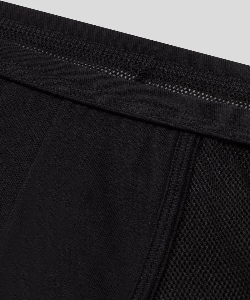 Mesh Marathon Boxer Briefs: Black